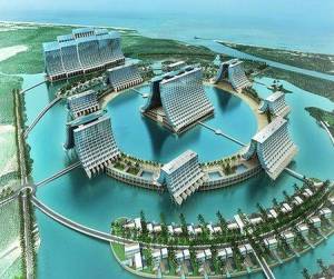 A picture of the planned Chinese mega-resort in Antigua.