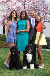 The Obamas' Easter photo, shared on social media. Aren't they adorable? (White House pic)