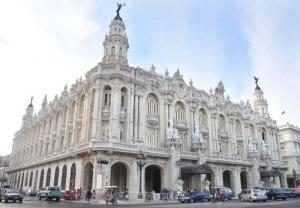 The splendid Gran Teatro de la Habana has just reopened after extensive refurbishment. The Ward Theatre in Kingston, a more modest but nevertheless historic building, is falling down. (Photo: cuba.cu)